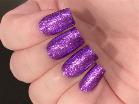 Electric Vibes- Bright Purple Metallic Foil Nail Polish: Custom-Blended Glitter Nail Polish ...
