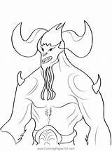 Demon 3 Coloring Page For Kids  Free Demons Printable Pages sketch template