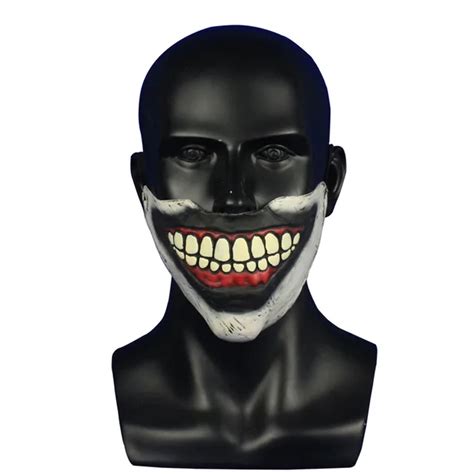 Top Cheap American Horror Story Twisty the Clown Mask Horrible Mask Latex Half Face Mask Cosplay ...