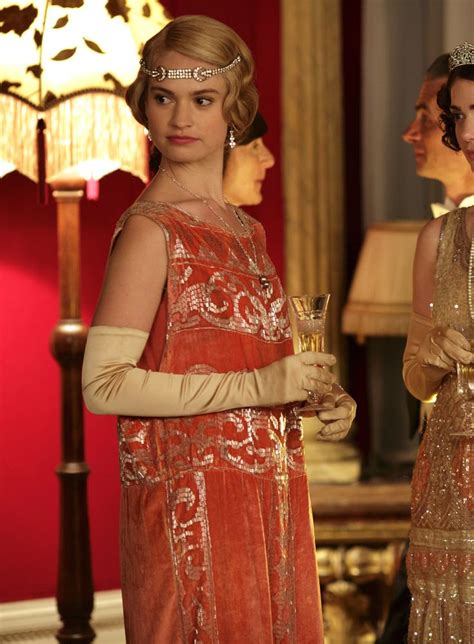 Lily James as Lady Rose MacClare in Downton Abbey Series 4 Christmas ...