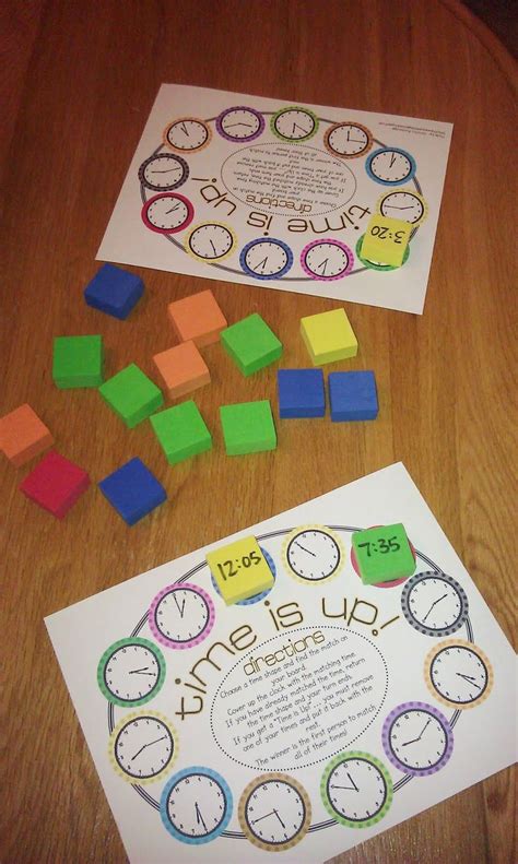 Time Game Freebie (With images) | Math time, Homeschool math, Teaching math