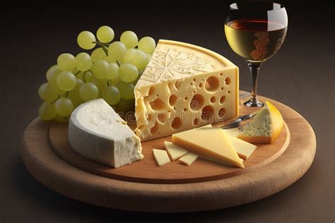 French Cheese Platter. Selection of Fine French Cheeses, Arranged on a ...