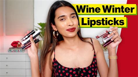 Top Wine/Deep Red Lipstick Shades For Winter Season - YouTube