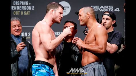 UFC 204 Weigh-Ins: Michael Bisping vs. Dan Henderson 2 Staredown - YouTube