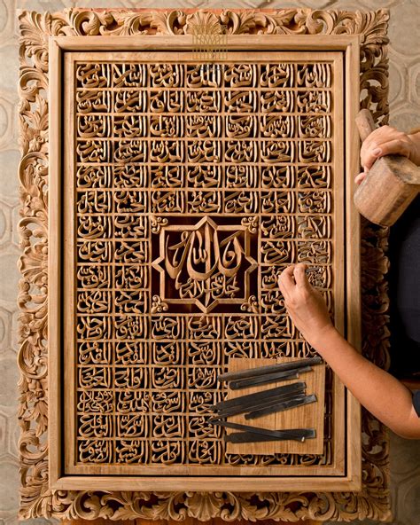 To keep traditional wood carving techniques alive, artisans' hand-carve ...