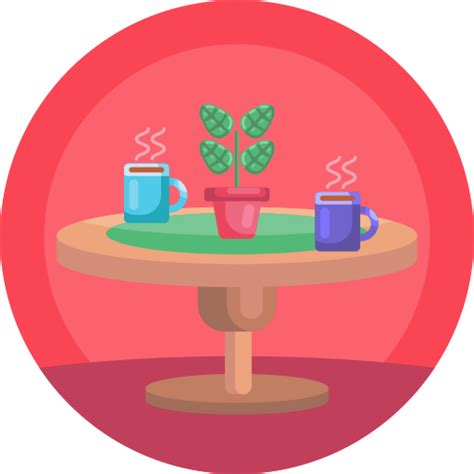 Round table - free icon