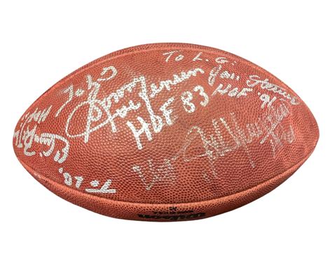 Lot Detail - Hall of Famers Signed Football