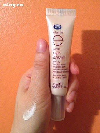 Boots Vitamin E Gentle Eye Cream Spf 15