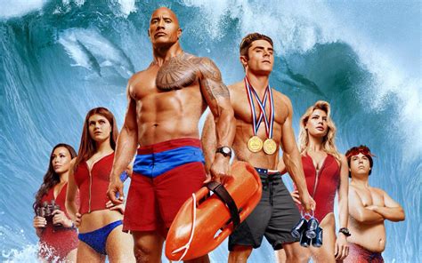 Baywatch, il poster ufficiale del film con Dwayne Johnson e Zac Efron ...