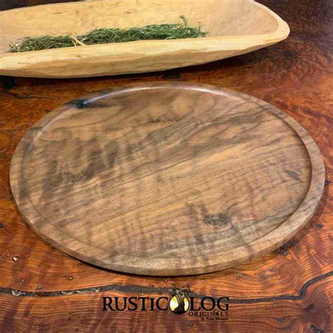 Round Wood Serving Board | Rustic Artesian Serving