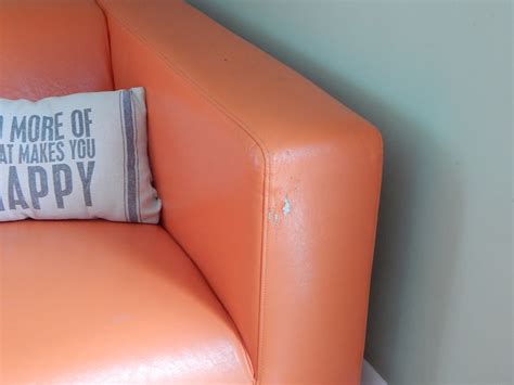 IKEA Klippan Orange Sofa with Pillow | EBTH