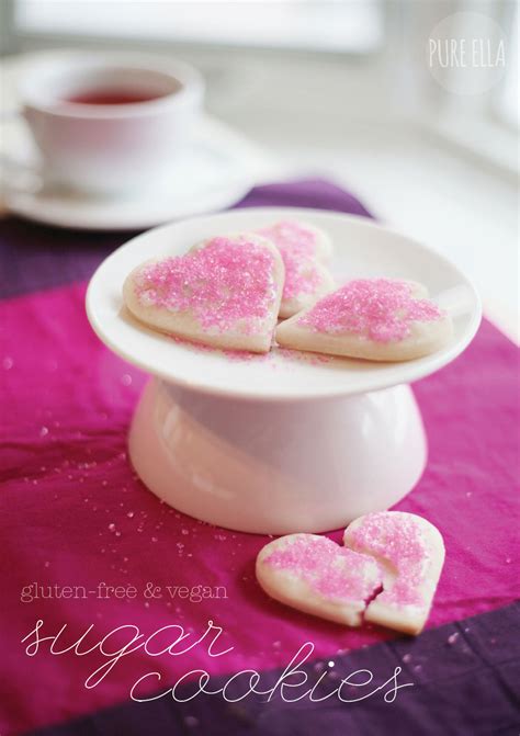 Heart Shaped Sugar Cookies : gluten-free and vegan