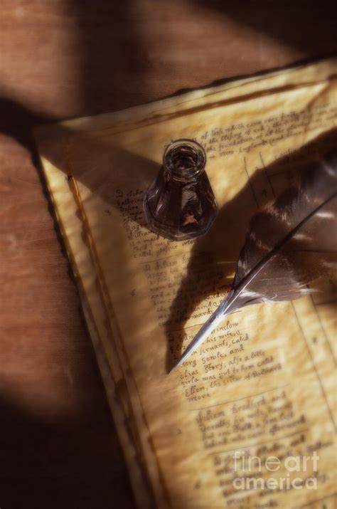 Parchment with Ink and Quill Pen Photograph by Jill Battaglia - Fine ...