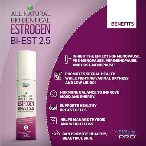 BIOLabs PRO® All Natural Estro Bi-EST 2.5 Cream - BIOLabs PRO® - Smarter Health And Aging™