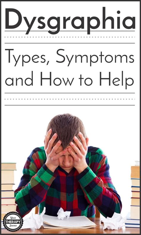 Types of Dysgraphia - Symptoms and How to Help | Dysgraphia, Dysgraphia symptoms, Learning disorder