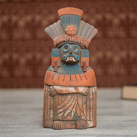 Ceramic sculpture, 'Mighty Tlaloc' | Ceramic sculpture, Rustic ceramics, Ceramics