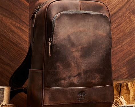 Leather Rucksack With Laptop, Tablet and Phone Storage / Genuine ...