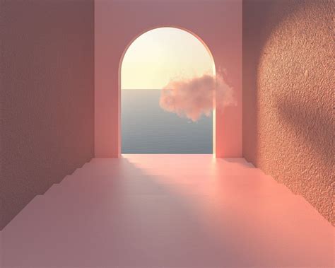 PINK ARCH CLOUD | Clouds, Dreamscape architecture, Visual