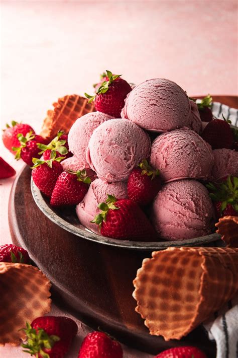 Strawberry Ice Cream Recipe - Good Things Baking Co