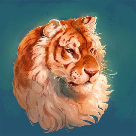 Golden tiger #bigcats #digitalart #tiger | Big cats art, Tiger art, Character art