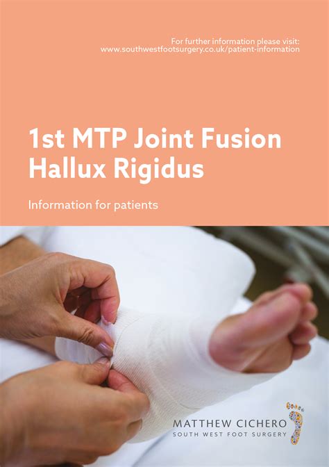 1st MTP Fusion — South West Foot Surgery