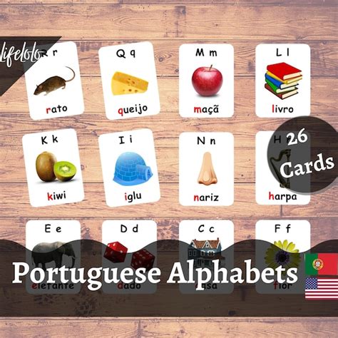 Portuguese Alphabet Printable Poster - Etsy Israel