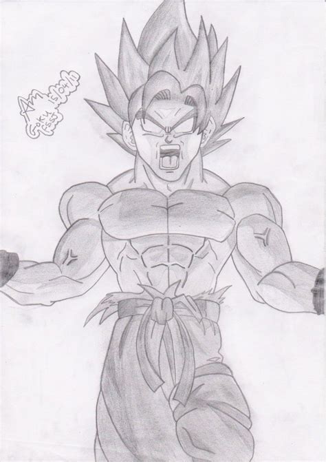 Goku Pencil Drawing at PaintingValley.com | Explore collection of Goku ...