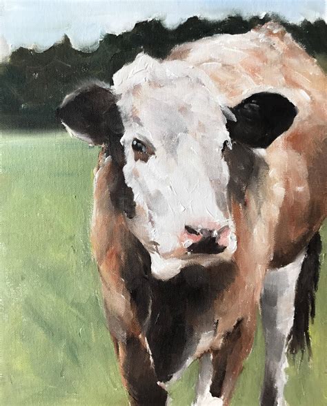 Cow Painting Cow art Cow Print Fine Art from original | Etsy