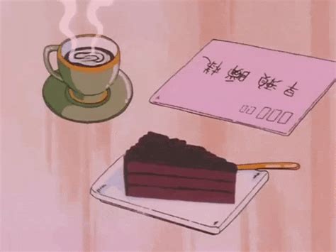 Aesthetic Coffee Gif Anime : Anime brown cute food art by oishi~desu: - Goimages 411