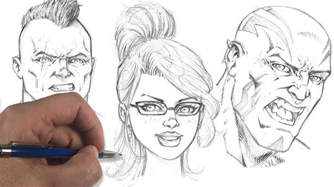 Drawing Comic Style Faces Using Traditional Art Supplies | Robert Marzullo | Skillshare