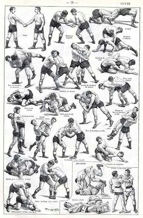 Illustrations of Jiu Jitsu | Martial arts techniques, Wrestling posters ...