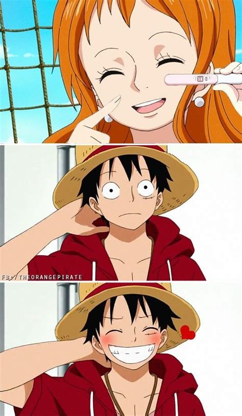 Luffy in love #onepiece | Nami one piece, Personajes de one piece, Parejas de anime