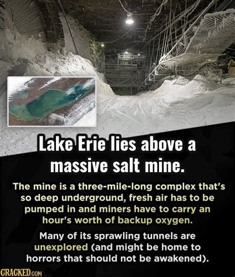 Lake Erie Salt mine Famous Landmarks, Famous Places, Hidden Rooms, You Know Where, Lake Erie ...