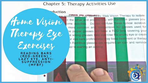 11. Red-Green Bars Reading Vision Therapy Eye Exercises to Train Lazy Eye, Suppression ...