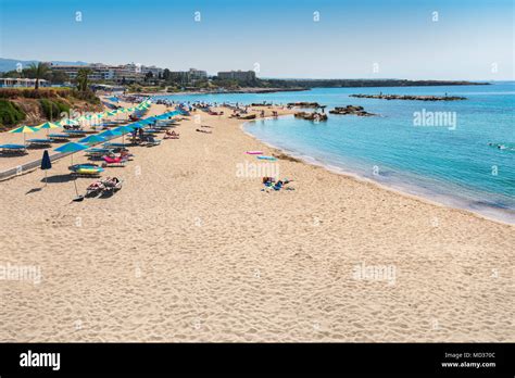 Beautiful Coral bay beach in Paphos, Cyprus Stock Photo - Alamy