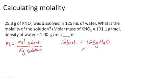 Molality - Example 1 ( Video ) | Chemistry | CK-12 Foundation