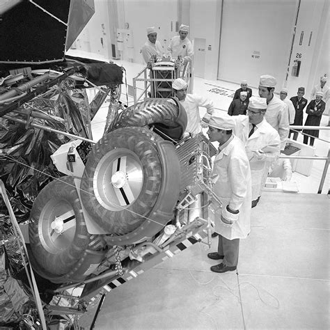 Space History Photo: Apollo 16 Astronauts Inspect Lunar Rover | Space