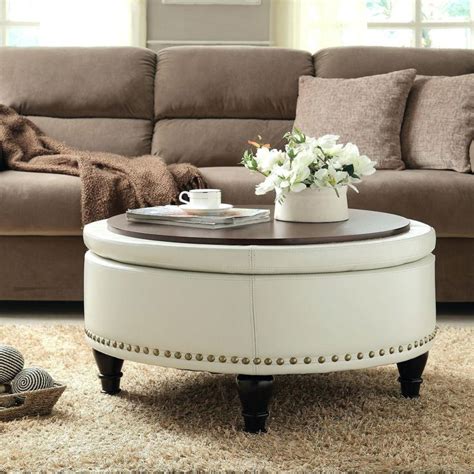 70 New Crate and Barrel Ottoman Coffee Table 2019 | Leather ottoman coffee table, Round ottoman ...