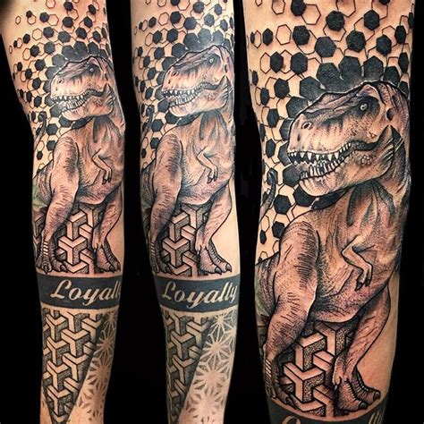 Jurassic Park T-rex addition onto some previous work I did ???????? #trextattoo #trex # ...