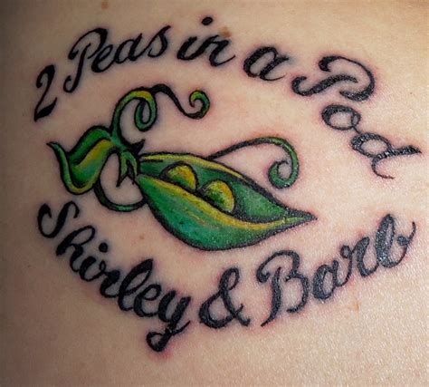 2 Peas in a Pod....that's me & Barb! BFF... | Tattoos for daughters, Bff tattoos, Tattoo designs