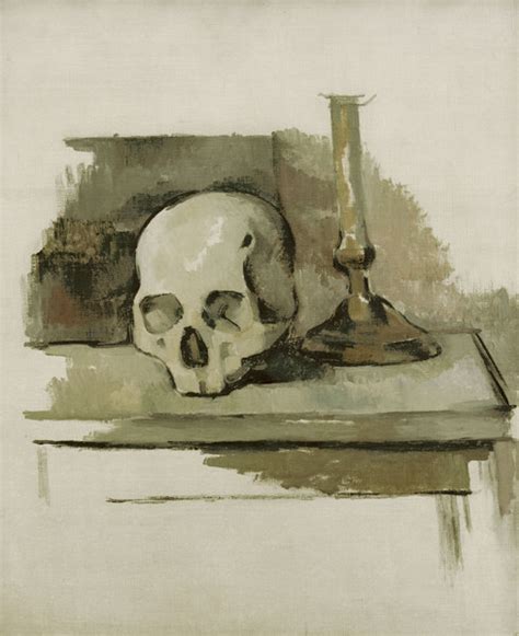 Still life with skull - Paul Cézanne as art print or hand painted oil.