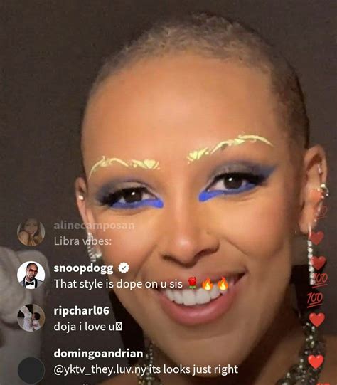 Doja Cat Shaved Her Eyebrows Off On Instagram Live - Bollywood Fever