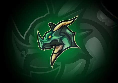 The Great Dragon Mascot Logo on Behance Dragon Sports, Logo Dragon, Funny Dragon, Fantasy Wolf ...