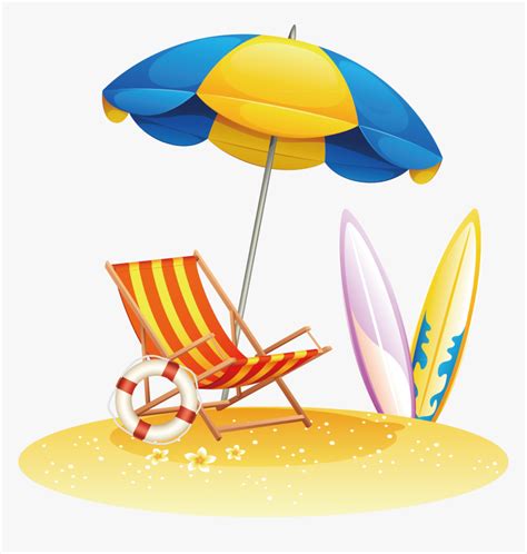 Clipart Images Umbrella - Beach Chair Clip Art, HD Png Download - kindpng