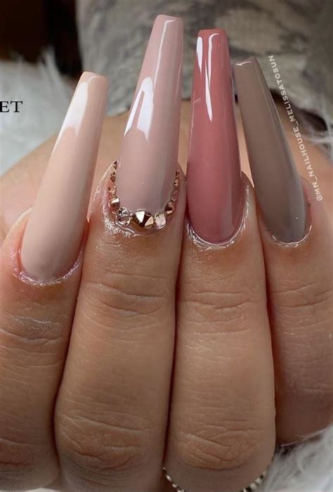 40 Beautiful Pink Coffin Nails Designed for You in This Spring - Lily ...