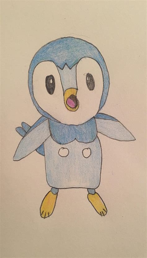 I drew Piplup! What do you think? : r/pokemon