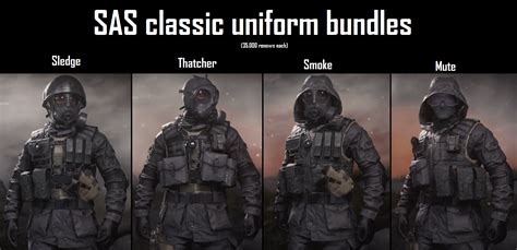 SAS classic uniform bundles concept (stolen from MW1) : r/Rainbow6