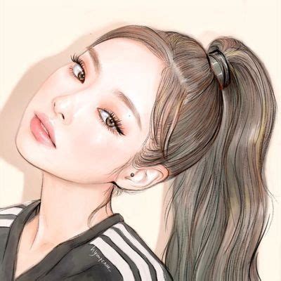 JENNIE FANART on Twitter | Visage de femme, Idées cheveux blonds ...