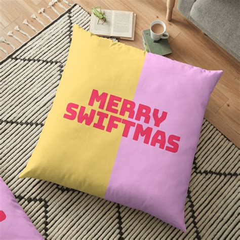 "Merry Swiftmas - Taylor Swift Christmas Card Gift" Floor Pillow for Sale by bombalurina | Redbubble