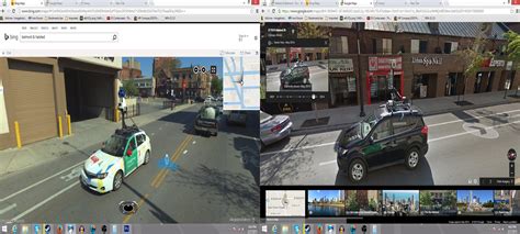 Google and Bing street view cars meet. : r/funny